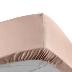 Douceur D'Intérieur Drap Housse Percale Bonnet 30 Cm 200x160cm Rose