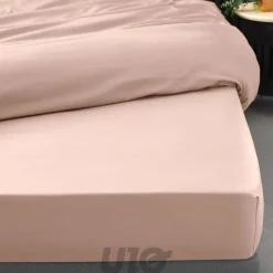 Douceur D'Intérieur Drap Housse Percale Bonnet 30 Cm 190x140cm Rose