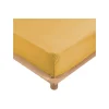 Promolinge Drap Housse Percale Bonnet 30 Cm 190x90cm jaune