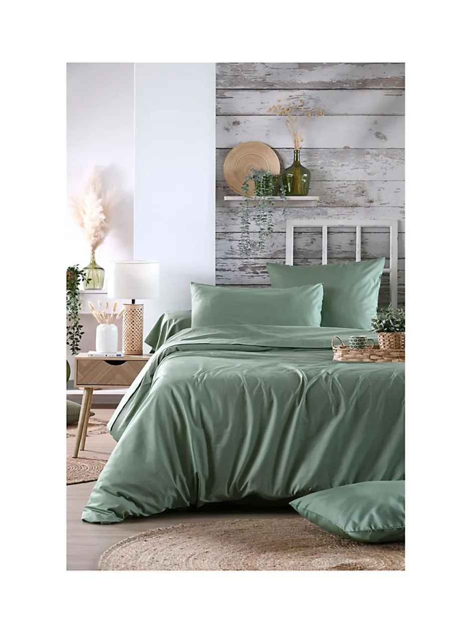 Eden Drap housse percale en coton Nuage