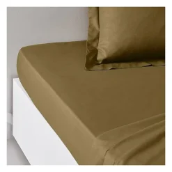 Todays Tools Drap housse TODAY Essential - 140 x 200+30 cm - 2 personnes - 100% Coton uni - Bronze