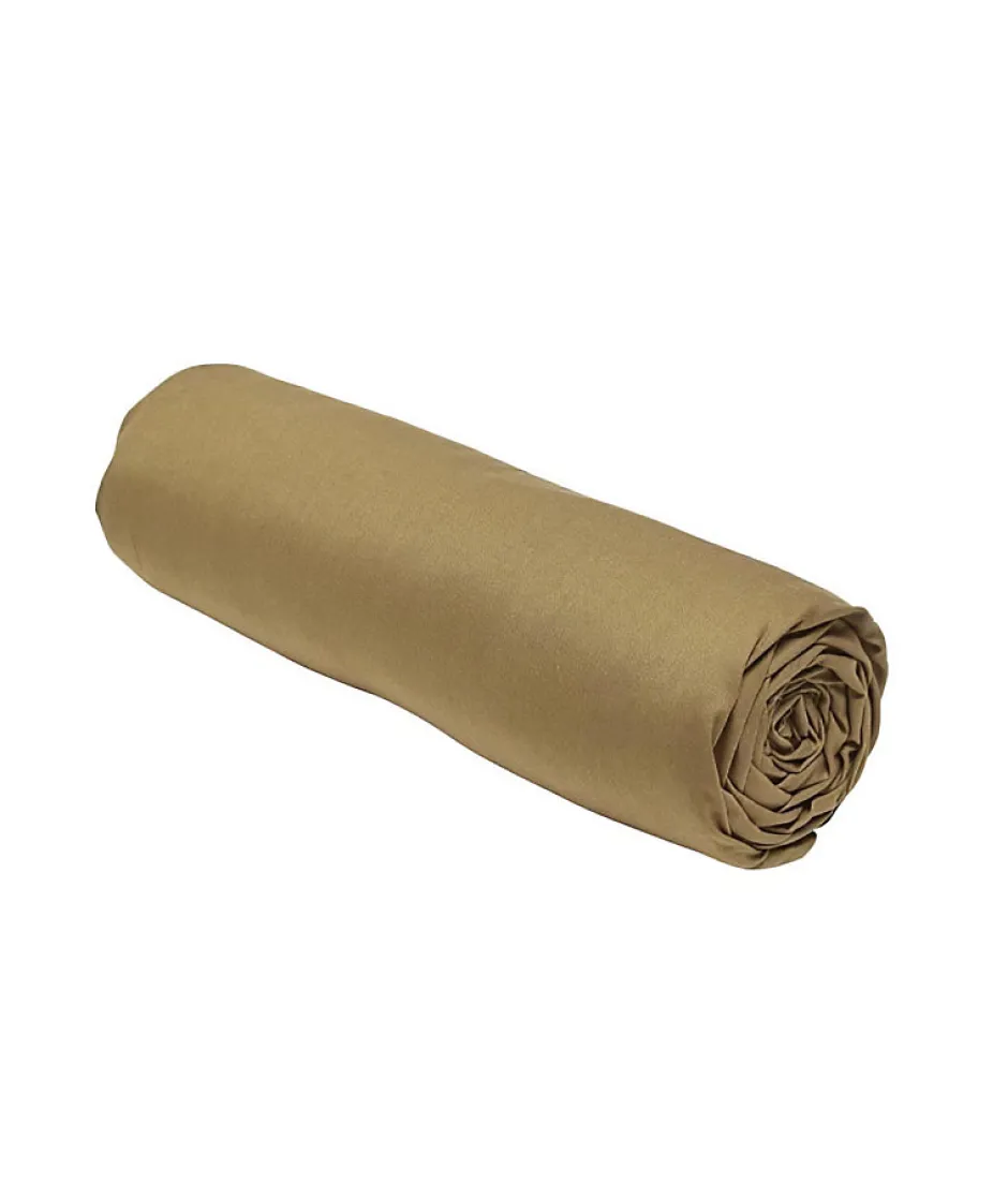 Todays Tools Drap housse TODAY Essential - 140 x 200+30 cm - 2 personnes - 100% Coton uni - Bronze