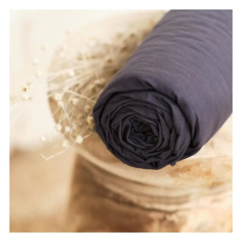 Todays Tools Drap housse TODAY Essential - 140 x 190 cm - 2 personnes - 100% Coton uni - Fusain
