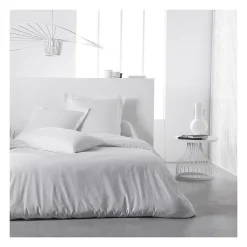 Todays Tools Drap housse TODAY Essential - 140 x 200+30 cm - 2 personnes - 100% Coton uni - Craie Sale