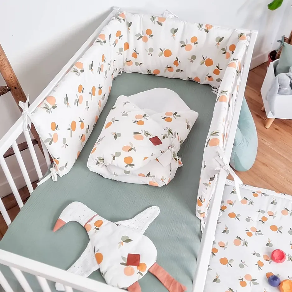 Sevira Kids Drap housse uni en gaze de coton