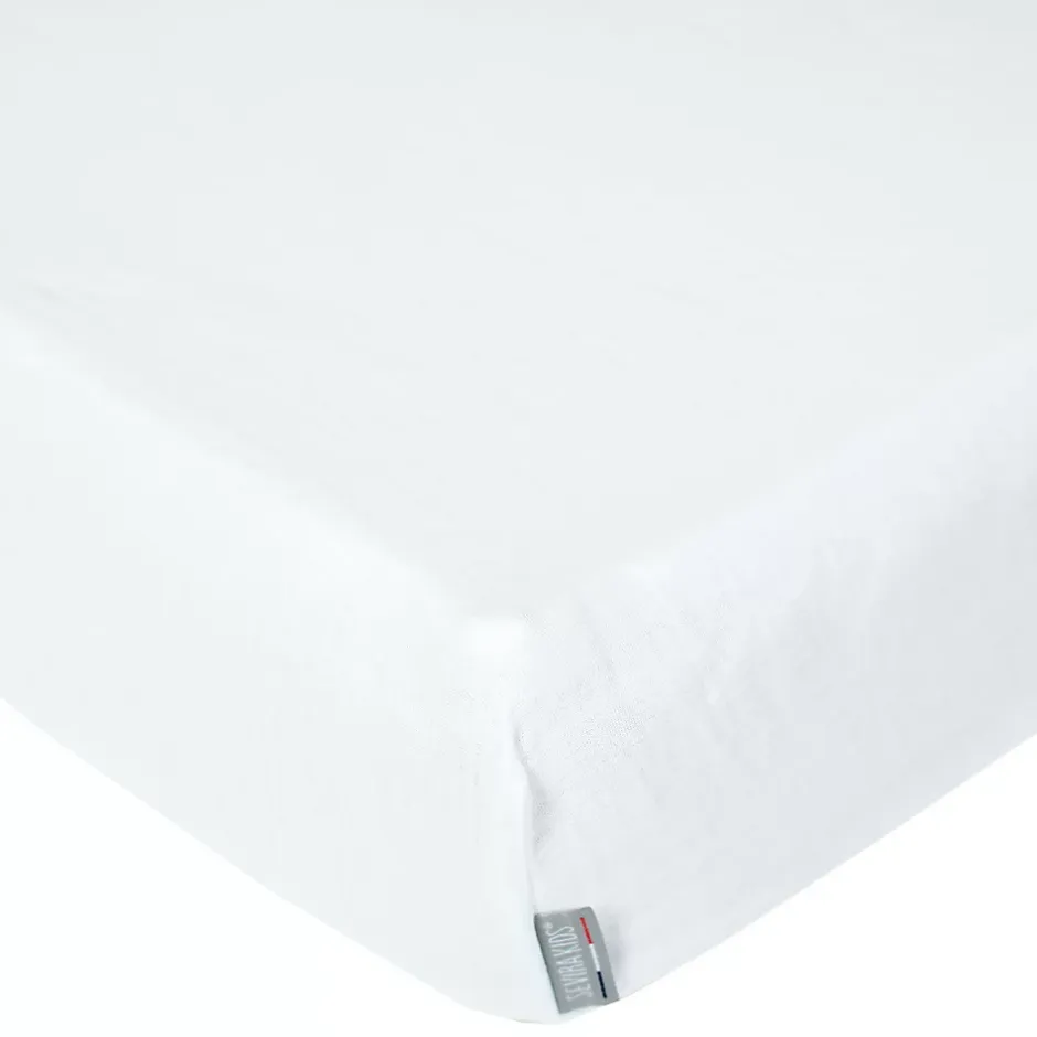 Sevira Kids Drap housse uni en gaze de coton New