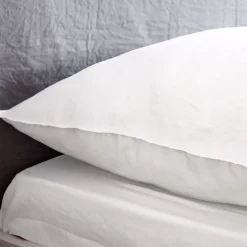 Linnea Drap housse uni 160x200 cm MILA 100% polyester micro lavée blanc