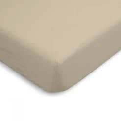Bleu Calin Drap Housse uni 140x190cm PERCALE LIN