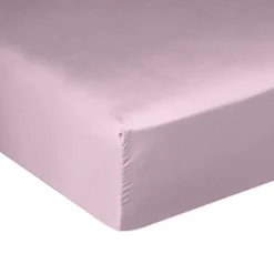 Housse De Rêve Drap housse 140x190 + 30 cm Satin de Coton Violet Online
