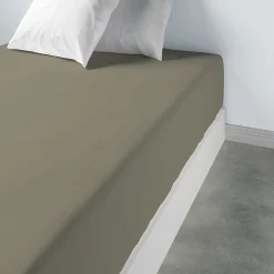 Housse De Rêve Drap housse 90x190 +35 cm 100% Coton 57 fils Cèdre Outlet
