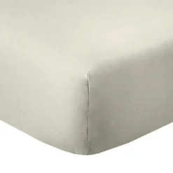 Housse De Rêve Drap housse 140x190 +35 cm Coton 57 fils Ivoire