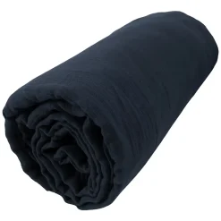 Housse De Rêve Drap housse 140x190 cm en Gaze de coton Minuit Discount