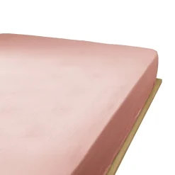 Housse De Rêve Drap housse 160x200 cm en Gaze de coton Rose Clearance