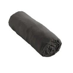 Housse De Rêve Drap housse 140x190 cm en Gaze de coton Granit