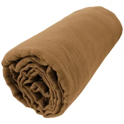 Housse De Rêve Drap housse 180x200 cm en Gaze de coton Camel Clearance