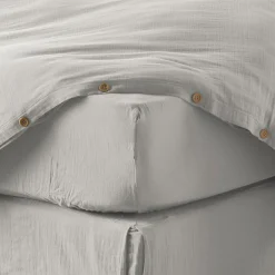 Housse De Rêve Drap housse 90x190 cm en Gaze de coton Nuage