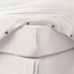 Housse De Rêve Drap housse 140x190 cm en Gaze de coton Chantilly