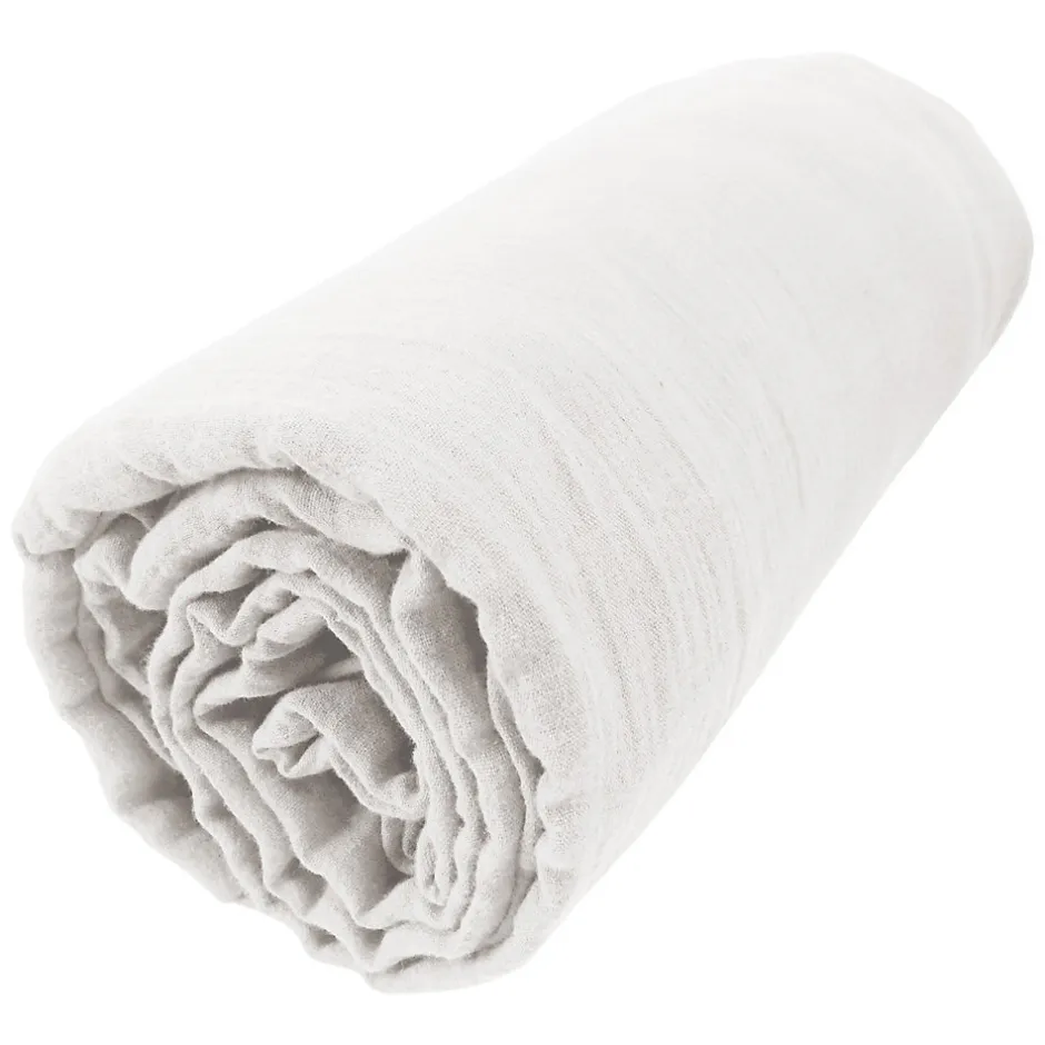 Housse De Rêve Drap housse 140x190 cm en Gaze de coton Chantilly