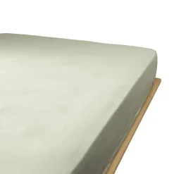 Housse De Rêve Drap housse 160x200 cm en Gaze de coton Vert d'eau