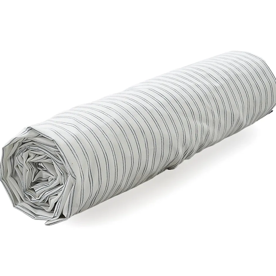 Linnea Drap housse 180x200 cm percale de coton RÉCIT D'HIVER rayures Sale