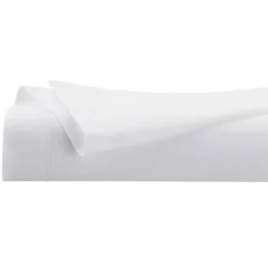 Atmosphera Créateur D'Intérieur Drap plat - percale - blanc - 180x290 cm - Atmosphera