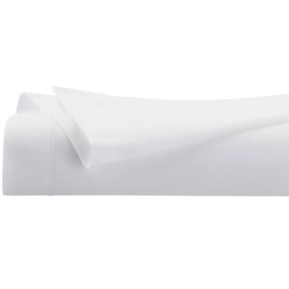 Atmosphera Créateur D'Intérieur Drap plat - percale - blanc - 180x290 cm - Atmosphera
