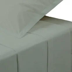 Atmosphera Créateur D'Intérieur Drap plat - percale - vert - 180x290 cm - Atmosphera