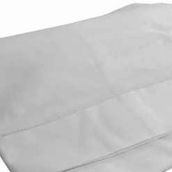 Domiva Drap plat avec point bourdon (120x180 cm - Gris Perle)