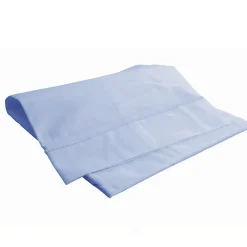 Domiva Drap plat avec point bourdon (120x180 cm - Bleu ciel) Discount