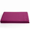 Coton Pur Drap plat Prémium 240 x 300 cm Magenta Discount
