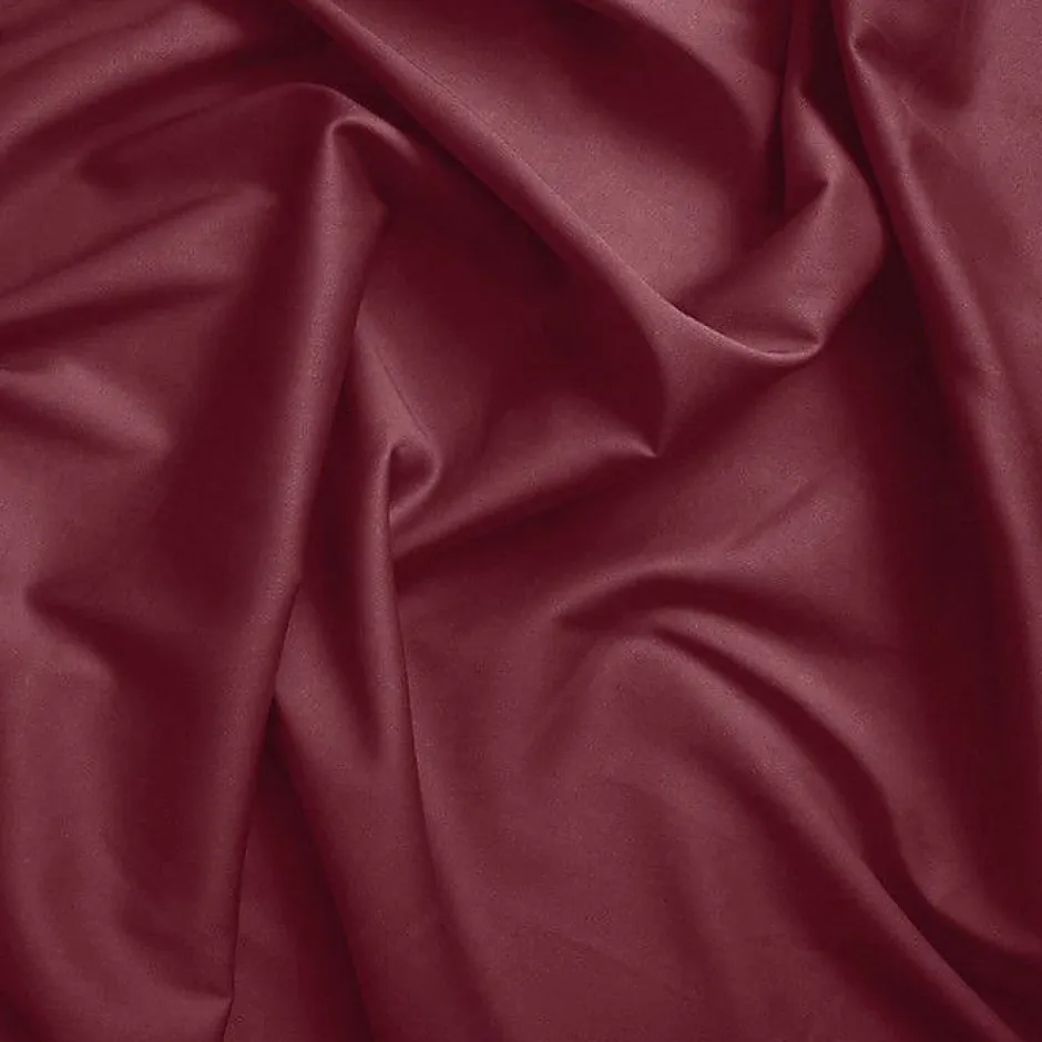 Coton Pur Drap plat Prémium Grenat 180 x 290 cm