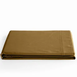 Coton Pur Drap plat Prémium 240 x 300 cm Marron Online