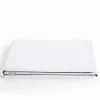Coton Pur Drap plat Prémium 240 x 300 cm blanc 100% coton