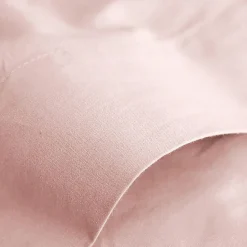 Coton Pur Drap plat Prémium 240 x 300 cm Rose Dragée