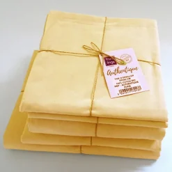 Tradilinge Drap plat en 100% coton biologique (240x300 cm - Jaune) Sale
