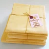 Tradilinge Drap plat en 100% coton biologique (180x290 cm - Jaune)