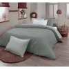 Tradilinge Drap plat en 100% coton biologique (180x290 cm - Marron Clair) Hot
