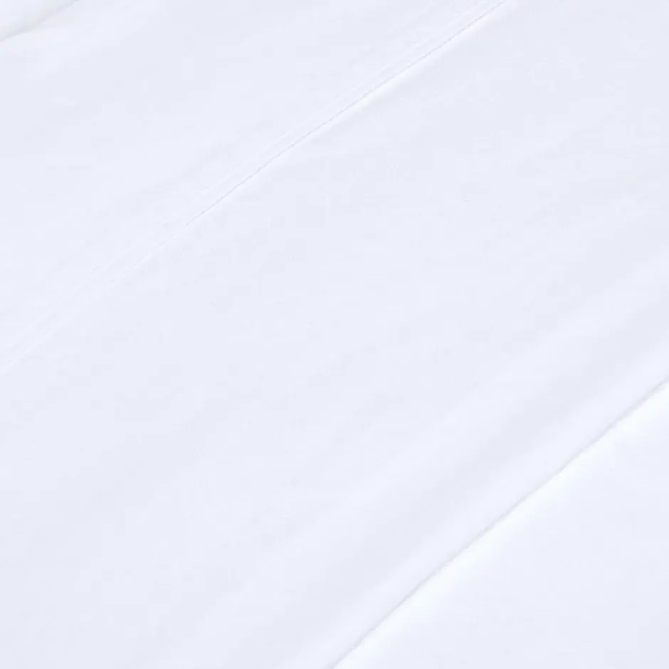Homescapes Drap plat en lin lavé blanc, 240x275 cm - Discount