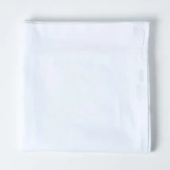 Homescapes Drap plat en lin lavé blanc, 240x275 cm - Discount