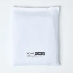 Homescapes Drap plat en lin lavé blanc, 240x275 cm - Discount