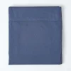 Homescapes Drap plat en lin lavé bleu marine, 275x275 cm - Clearance
