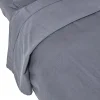 Homescapes Drap plat en lin lavé gris, 275x275 cm - Discount