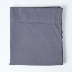 Homescapes Drap plat en lin lavé gris, 275x275 cm - Discount