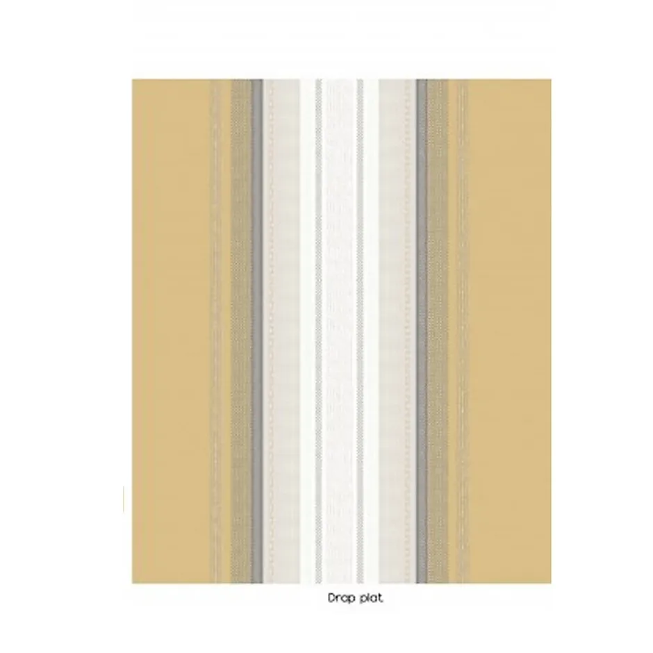 Tradilinge Drap plat en percale de coton au style ethnique chic (180x290 cm - Jaune) Sale