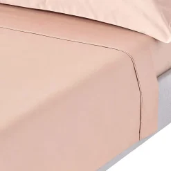 Homescapes Drap plat en satin de coton égyptien 1000 fils taupe, 178x255 cm - New