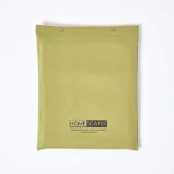 Homescapes Drap plat en satin de coton égyptien 1000 fils vert olive, 180x290 cm -