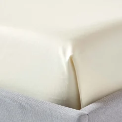Homescapes Drap plat en satin de coton égyptien 1000 fils ivoire, 240x300 cm - Hot