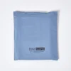 Homescapes Drap plat en satin de coton égyptien 1000 fils bleu, 180x290 cm - Best