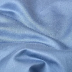 Homescapes Drap plat en satin de coton égyptien 1000 fils bleu, 230x255 cm -