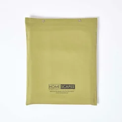 Homescapes Drap plat en satin de coton égyptien 1000 fils vert olive, 275x275 cm - Outlet